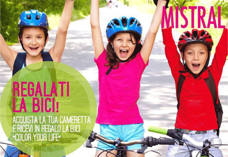 Acquista una cameretta Mistral e ricevi una bici in regalo!